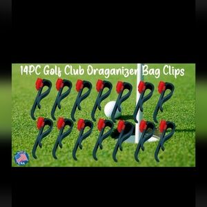 Golf Bag Club Organizer Clips 14 Pcs